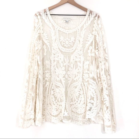 Forever 21 Tops - Forever 21 | Cream Lace Top